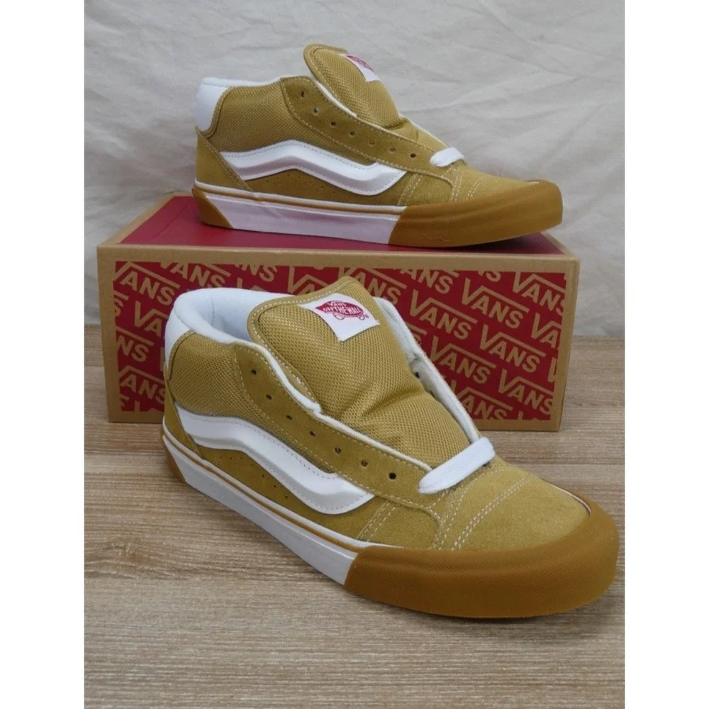 VANS Knu Skool  SNEAKERS BROWN CLASSIC TRUE WHITE US MEN 8.0 - WOMAN 9.5
